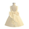 thumbnail image 5 of ATOGUTA Summer Dresses for Girls Bridesmaid Summer Wedding Pageant Dresses Princess Birthday Party Size 8-13, Beige, 5 of 6