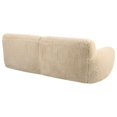 thumbnail image 5 of Uttermost Abide Contemporary Faux Sheepskin Fabric Upholstered Sofa in Caramel, 5 of 8