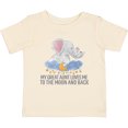 thumbnail image 3 of Inktastic My Great Aunt Loves Me to the Moon and Back Elephants Boys or Girls Baby T-Shirt, 3 of 5