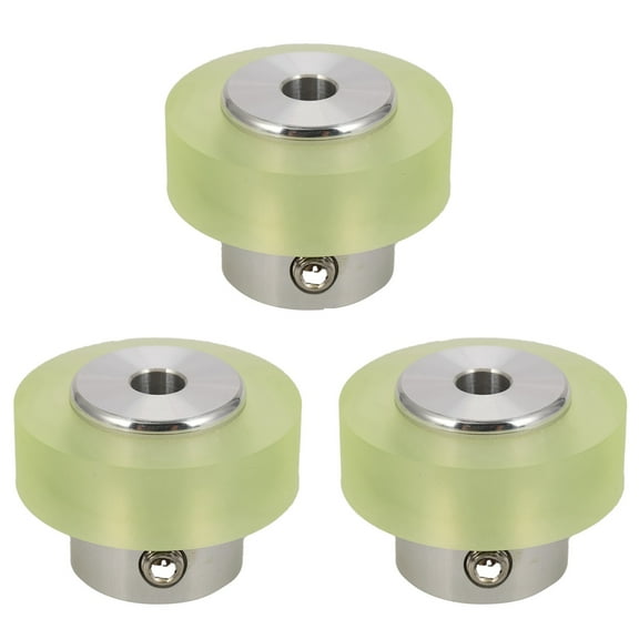 3pcs 100mm Aluminum Polyurethane Industrial Encoder Wheel Measuring Wheel for Measuring Encoder