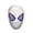 White, variant on Funny Superhero Hood Mask, Breathable Red Webbed Full Face Cover for Adult Costume Parties & Daily Cosplay Fun (Red & Blue Dual Lights + Remote Control + Charging Cable + Gift Box)