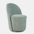 thumbnail image 3 of Jofran Landon Mid-Century Modern Upholstered Swivel Dining Chair (Set of 2), 3 of 8