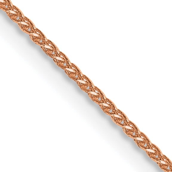 14K Rose Gold .85mm D/C Spiga Chain (16 X 0.85) Made In Peru rsc34-16