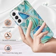 thumbnail image 2 of Designed for Samsung Galaxy S23 6.1 inch Marble Case, Ultra Thin Girls Women Polished Plating Flexible Soft TPU IMD Protective Case Cover for Samsung Galaxy S23 - Green, 2 of 5