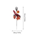 thumbnail image 3 of Halloween Artificial Botanicals Skull Hand Pumpkin Maple Leaf Centerpiece for Fall Party Counter Decor Vase Arrangement, 3 of 8