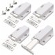 thumbnail image 1 of Push to Open 4 Pieces Push Open Push Door Cupboard Magnet Closure for Cabinet Drawer System Magnetic Latch Lock Push Door Damper for Cupboard Door, 1 of 5