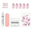 thumbnail image 5 of Salon Perfect Artificial Fake Press On Nails, 382 Glass Violet, Short Almond, File, Glue, and Prep Pad Included, 30 Nails, 5 of 8