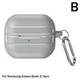 thumbnail image 3 of Clearance Now For Galaxy Buds 3/3 Pro Shockproof Carbon Fiber Pattern Case Keycha, 3 of 8