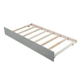 thumbnail image 6 of Irene Inevent Bed Frame Wooden Slatted Mattress Support Platform Bed Twin Size Trundle Bedstead with Headboard, 6 of 10