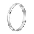thumbnail image 2 of 3mm Half Round Dome Milgrain Edged Design Sterling Silver Wedding Band Ring, 2 of 2