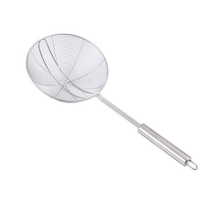 

Stainless Steel Long Handle Skimmer Spoon Mesh Strainer Colander Kitchen Tools