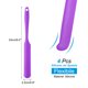 thumbnail image 2 of Juego de 4 espátulas de silicona, espátula resistente al calor para mermeladas en frascos, botellas, herramientas de cocina, horneado y mezcla (púrpura oscuro), 2 of 7