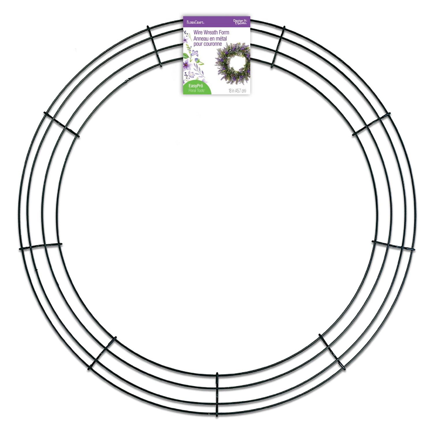 FloraCraft Wire Wreath Form 18 Inch Green