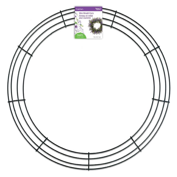 FloraCraft Wire Wreath Form 18 Inch Green