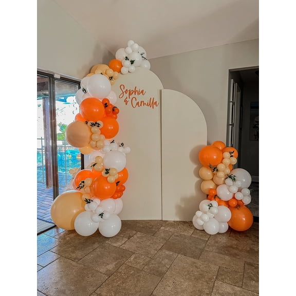 DIY Orange Peach Garland Kit, Birthday, Baby Shower, Bachelorette, Kids Party, Party Decor