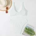thumbnail image 5 of adviicd Ensemble Bikini 2 Pcs pour Femmes Bikini Triangle Taille Haute Maillots de Bain 2 Pcs Blanc,m, 5 of 5