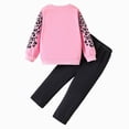 thumbnail image 5 of TOWED22 Baby Toddler Infant Girl 2 Piece Outfits Set Long Sleeve Tee and Elastic Waist Joggers Clothes Clothing Soft Warm(Pink,7-8 Y), 5 of 9