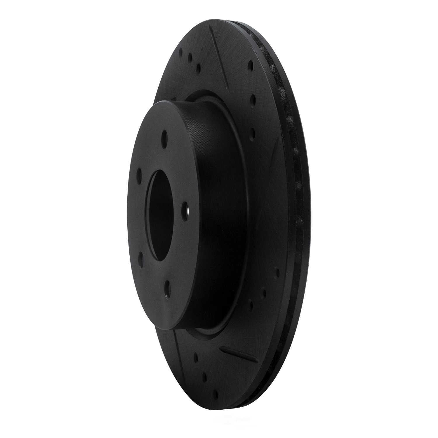 Dynamic Friction Company 633-67111R DFC Brake Rotor - Drilled And Slotted - Black
