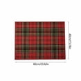 thumbnail image 3 of Pincandy Christmas Tartan Plaid Doormat 15.74 x 23.62 Inch Antiskid Entry Rug with Red & Green Classic Check Pattern for Indoor Outdoor Front Door, Porch & Hallway Holiday Decor, 3 of 6