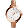 thumbnail image 1 of Reloj Delgado de Cuarzo MICHAEL KORS MK2284 para Mujer Banda de Piel con Tres Manecillas Resistente al Agua Café Michael Kors MK2284, 1 of 2