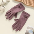 thumbnail image 3 of CYSFASHION Winter Gloves for Women Full Finger Winter Fleece Lining Compression Gloves Purple, 3 of 3
