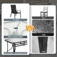 thumbnail image 6 of Pirecart Patio Dining Set of 7, Textilene Patio Furniture Set Suitable for All Weather with Umbrella Hole, for Backyard Poolside, Gray, 6 of 11