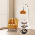 thumbnail image 3 of Modern Multifunctional Floor Lamp, Standing Lamps With 2 Trays And 1 Storage Bin, Decorative Standing Light, 3 of 10