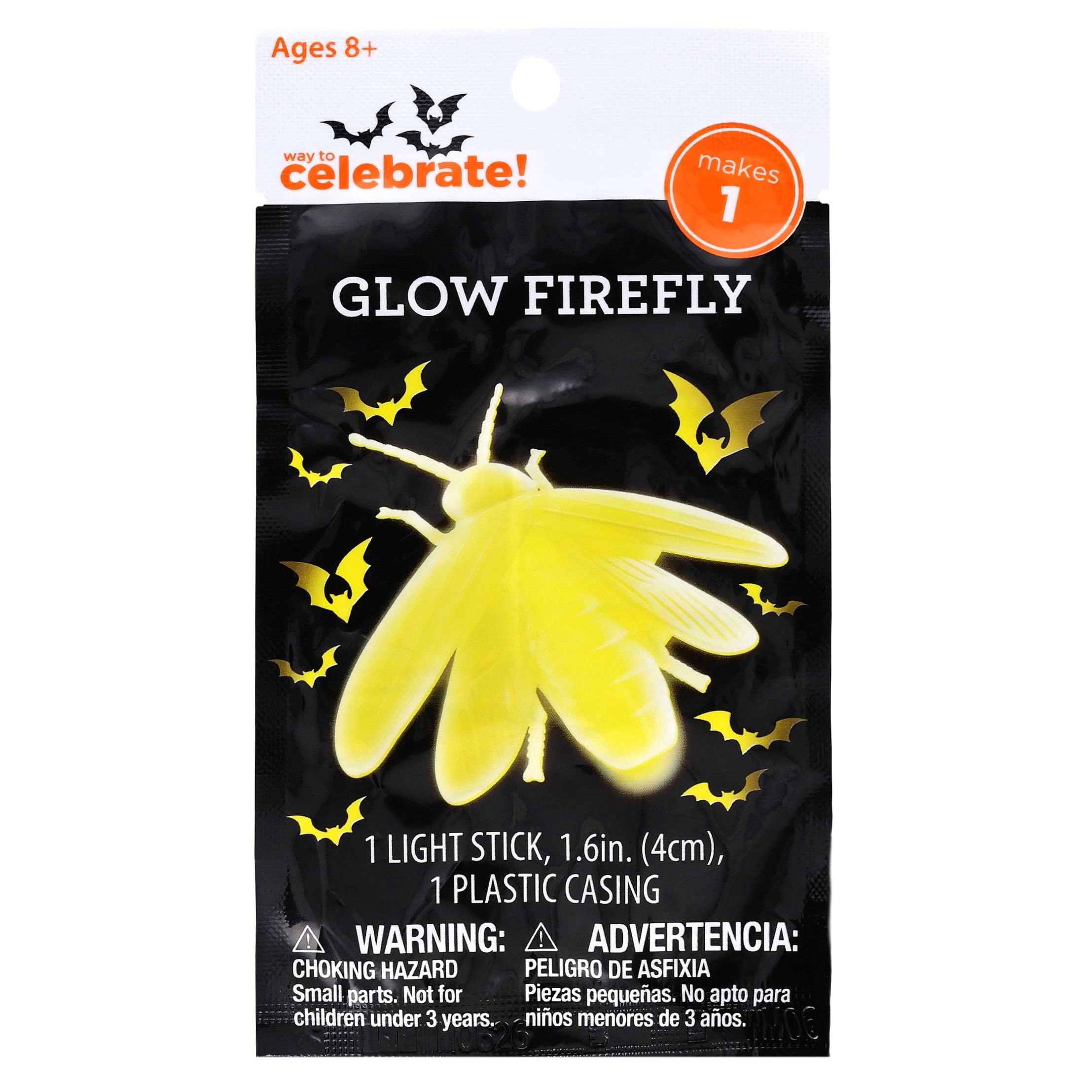 Glow Firefly Party Favor, Yellow, Halloween by Way To Celebrate