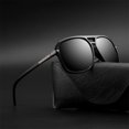 thumbnail image 3 of Mens Polarized Sunglasses UV400 Protection Driving Outdoor Sports Retro Oval Frame TAC Lens Full Frame All Day, 3 of 4