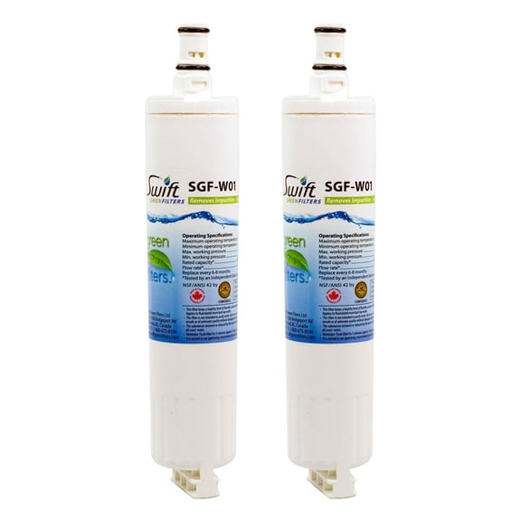 Swift Green Filters SGF-W01 Replacement for Whirlpool 4396508 Refrigerators Water Filters(Pack of 2)