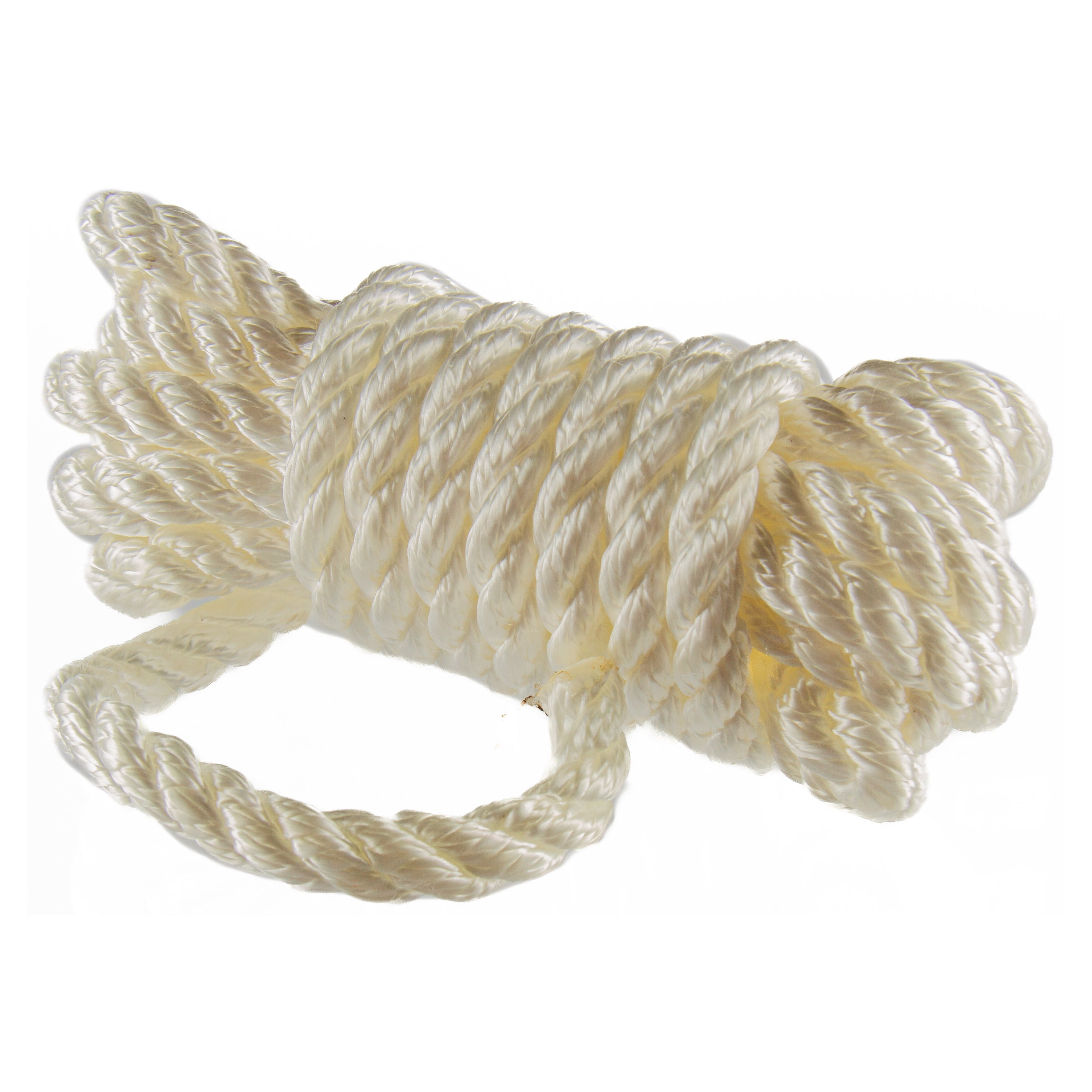 (2 pack) Ozark Trail Marine Dock Line, 3/8 in x 10 ft Twisted Nylon, 600 lb Load Capacity