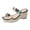 Gold_002, variant on Domuza Women's Bohemian Gemstone Wedge Sandals, Open Toe Slip-On Slides, Comfy Chunky Platform Summer Shoes for Beach & Casual Wear Gold 5.5(EU-36)