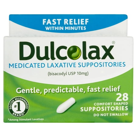 Dulcolax Medicated Laxative Suppositories 28ct (Best Suppository For Severe Constipation)