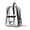 Black, variant on Festival Clear Bag 14.96" PVC Waterproof Large Capacity Multi-compartment for Work Travel (Blue)