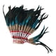 thumbnail image 4 of Tocado de plumas de jefe nativo americano para fiesta temática de baile o espectáculo Azul, 4 of 9
