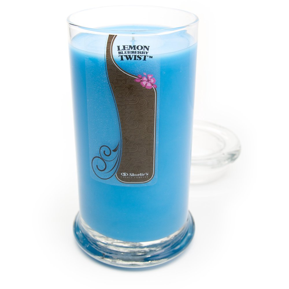 Lemon Blueberry Candle Large Blue 16.5 Oz. Highly Scented Jar Candle