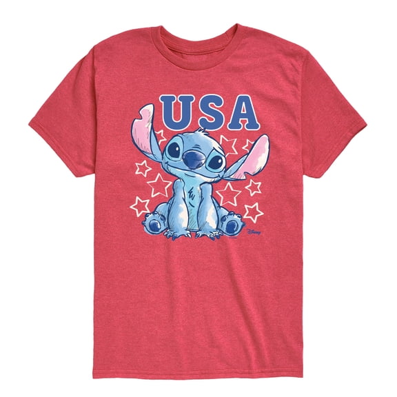 Disney - USA Stitch Stars - Youth Short Sleeve Graphic T-Shirt