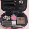 thumbnail image 4 of TACILIP Make up Bags, Cosmetic Bag Portable Travel Organizer Handheld Double Zip Storage Bag, Gifts for Her, 4 of 6