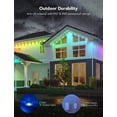 thumbnail image 5 of Govee Permanent Outdoor Lights, Smart RGBIC Outdoor Lights with 75 Scene Modes, 150ft with 108 LED Lights, IP67 Waterproof for Patio Decorations, Work with Alexa, Google Assistant, White, 5 of 9