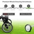 thumbnail image 6 of Gymax 3-Wheel Foldable Golf Push Pull Cart Trolley w/ Seat Adjustable Handle Grey, 6 of 10
