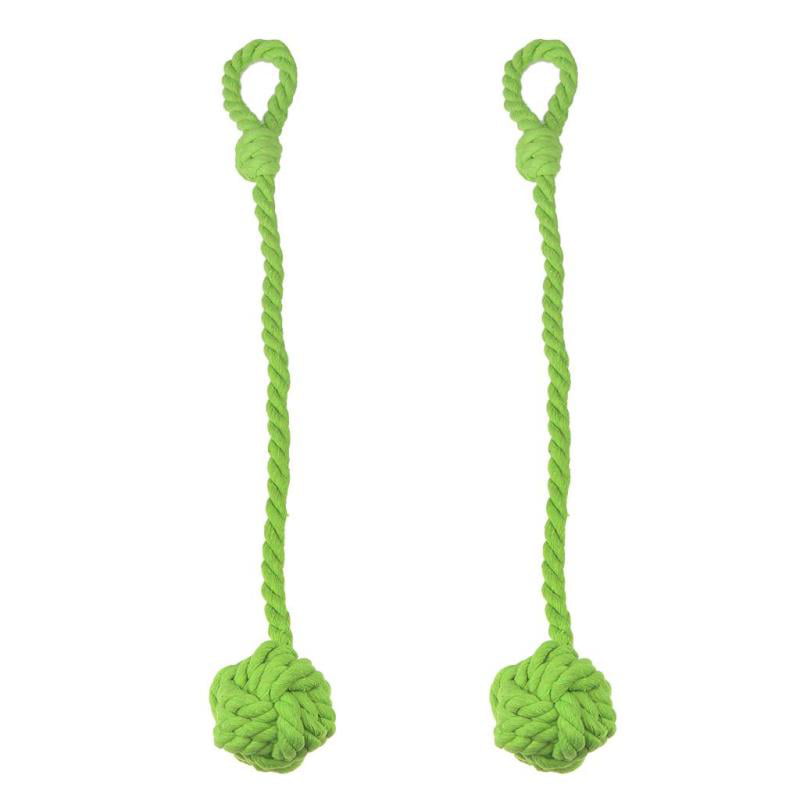 A Pair of Curtain Tie Backs Tied Curtain Clips Cotton Rope Tie Ball Handmade G 