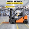 thumbnail image 2 of HCY Universal Fold Down Forklift Seat with Retractable Safety Belt, Armrest,Adjustable Seat for Excavator, Forklift, Tractor, Skid Loader, Backhoe Dozer Telehandler, 2 of 7