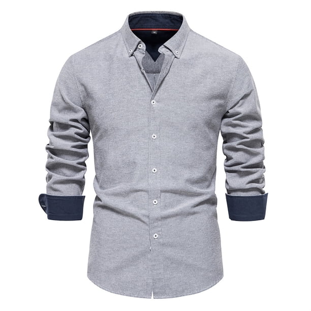 Camisa de manga larga con solapa estrecha y estampado floral para hombre, poliéster estampado, informal para todas las estaciones, tallas S-XXL