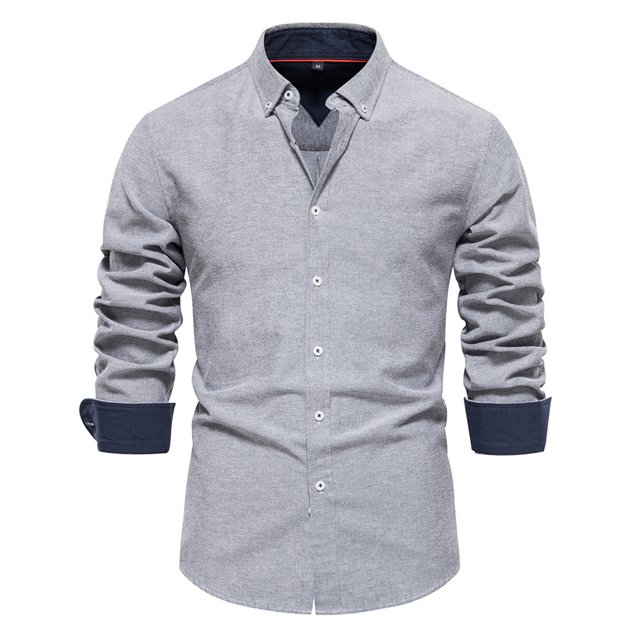 Camisa de manga larga con solapa estrecha y estampado floral para hombre, poliéster estampado, informal para todas las estaciones, tallas S-XXL