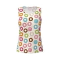 thumbnail image 4 of Haiem Colorful Donuts Workout Tank Tops for Women, Athletic Sports Slim-Fit Tank Tops, Compression Sleeveless Dry Fit Shirts,Athletic Shirt-XX-Large, 4 of 9