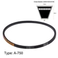 thumbnail image 2 of Uxcell A-750 V-Belts Drive Belt 750mm Inner Girth Rubber for Power Transmission 2 Pack, 2 of 6