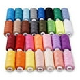 thumbnail image 4 of Cqxid DIY Knitting DIY Under $10 30 Spools Mixed Colors Colored Sewing Machine Thread Set Of Plastic Bobbin Core, 4 of 6