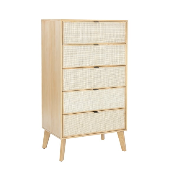 Powell Beelner 5-Drawer Chest, Natural Cane