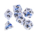 thumbnail image 3 of Paquete de 7 dados poliédricos de plástico, de D4-D20, s , suministros de para fiestas , 3 Estilo 3 CUTICAT Juguetes de dados poliédricos, 3 of 8