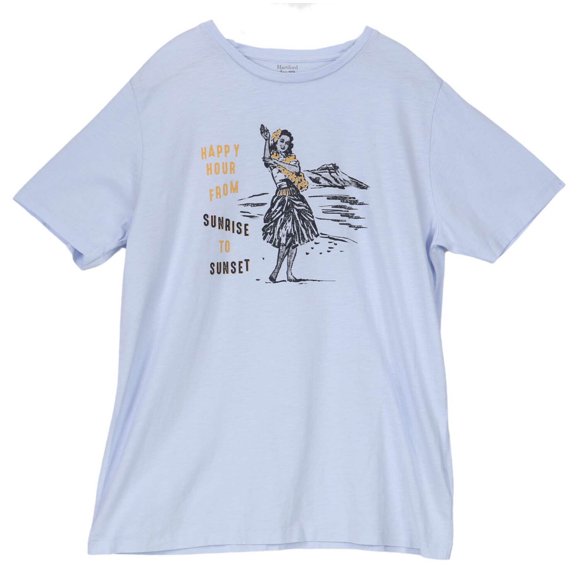 Hartford Men's Hula Girl Tee Happy Hour Graphic T-Shirt - M
